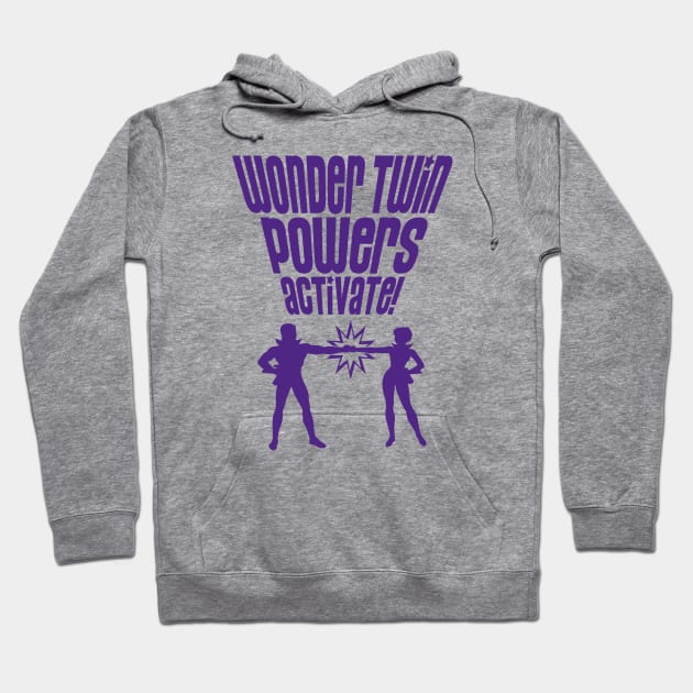 WONDER TWINS - Groovy tie dye Hoodie by ROBZILLA